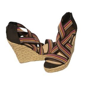 ALDO Stripe Strappy Wedge